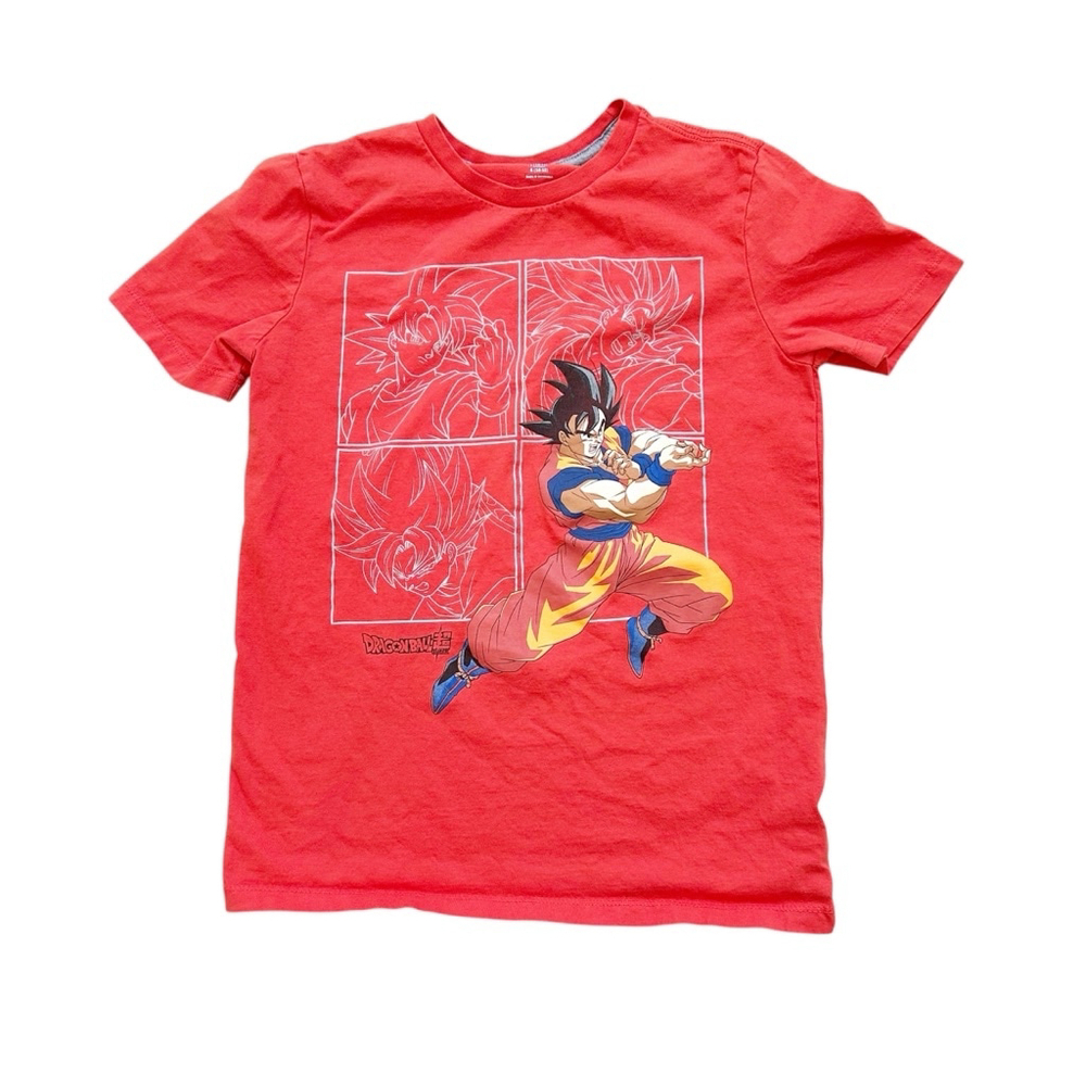 Boys Old Navy Dragon Ball Z Graphic T-Shirt Size L (10-12) Orange
